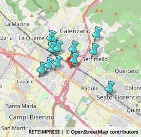 Mappa Via delle Calandre, 50019 Sesto Fiorentino FI, Italia (1.41154)