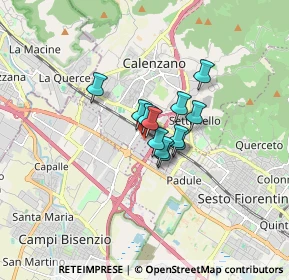 Mappa Via delle Calandre, 50019 Sesto Fiorentino FI, Italia (0.8875)