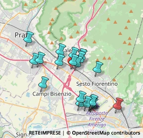 Mappa Via delle Calandre, 50019 Sesto Fiorentino FI, Italia (3.4545)