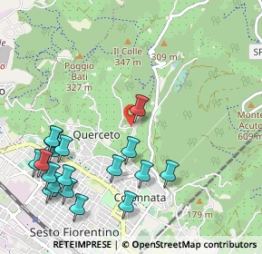 Mappa Largo Valiversi, 50019 Sesto Fiorentino FI, Italia (1.29722)