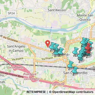 Mappa Via di Boboli, 55100 Lucca LU, Italia (1.433)