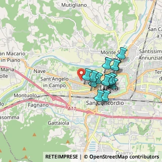 Mappa Via di Boboli, 55100 Lucca LU, Italia (1.36533)