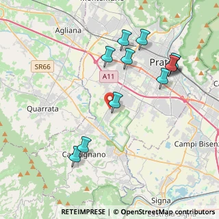 Mappa Via Pratesi Brunetto, 59100 Prato PO, Italia (4.38545)
