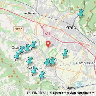 Mappa Via Pratesi Brunetto, 59100 Prato PO, Italia (4.95091)