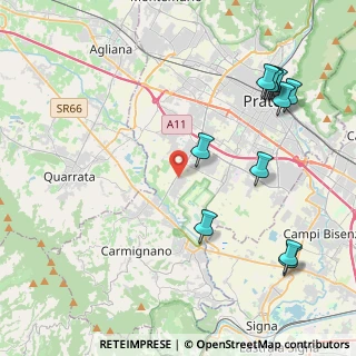 Mappa Via Pratesi Brunetto, 59100 Prato PO, Italia (5.24545)