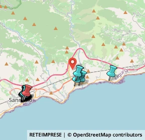 Mappa Via Periane, 18018 Taggia IM, Italia (5.4385)