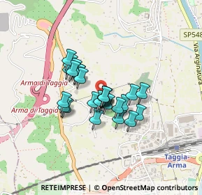 Mappa Via Periane, 18018 Taggia IM, Italia (0.28889)