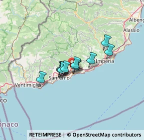 Mappa Via Periane, 18018 Taggia IM, Italia (7.81083)