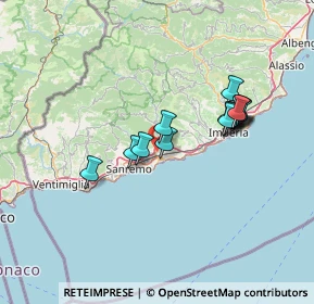 Mappa Via Periane, 18018 Taggia IM, Italia (12.14143)