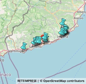 Mappa Via Periane, 18018 Taggia IM, Italia (10.71611)