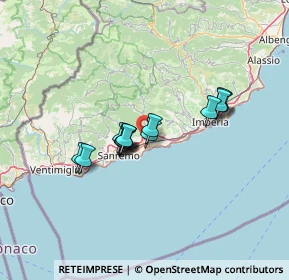 Mappa Via Periane, 18018 Taggia IM, Italia (9.85714)