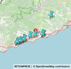 Mappa Via Periane, 18018 Taggia IM, Italia (6.45364)