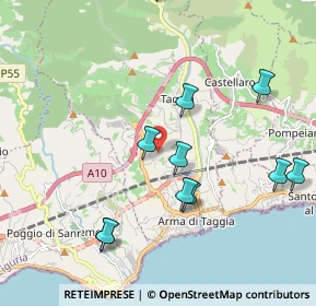 Mappa Via Periane, 18018 Taggia IM, Italia (2.22091)