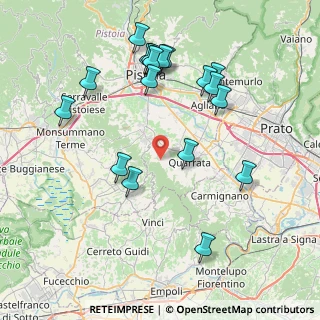 Mappa Via Montemagno, 51039 Quarrata PT, Italia (8.782)