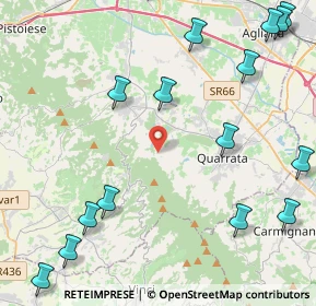 Mappa Via Montemagno, 51039 Quarrata PT, Italia (6.6855)