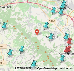 Mappa Via Montemagno, 51039 Quarrata PT, Italia (6.8675)