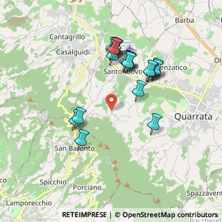 Mappa Via Montemagno, 51039 Quarrata PT, Italia (1.8045)