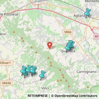 Mappa Via Montemagno, 51039 Quarrata PT, Italia (5.85909)
