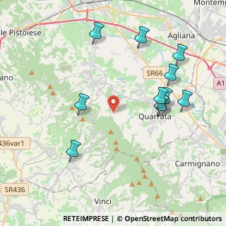 Mappa Via Montemagno, 51039 Quarrata PT, Italia (4.46727)