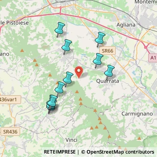 Mappa Via Montemagno, 51039 Quarrata PT, Italia (3.88545)
