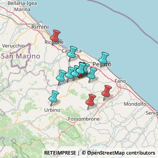 Mappa Via Nino Bixio, 61025 Montelabbate PU, Italia (8.49538)