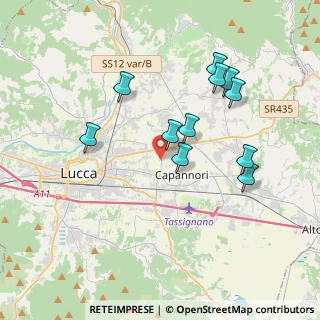Mappa Via Vicinale di Orzali, 55012 Capannori LU, Italia (3.64818)