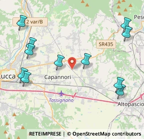 Mappa Via Antonio Rossi, 55012 Lucca LU, Italia (5.19)
