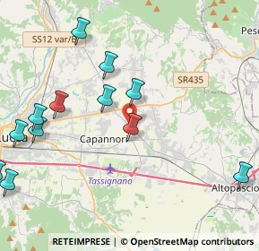 Mappa Via Antonio Rossi, 55012 Lucca LU, Italia (5.24667)