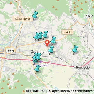 Mappa Via Antonio Rossi, 55012 Lucca LU, Italia (3.26636)