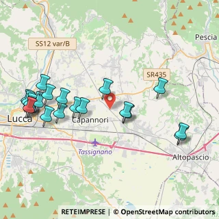 Mappa Via Antonio Rossi, 55012 Lucca LU, Italia (4.869)