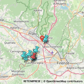 Mappa Via San Quirico, 50127 Campi Bisenzio FI, Italia (7.76231)