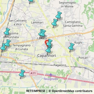 Mappa Piazza Aldo Moro, 55012 Capannori LU, Italia (2.48917)