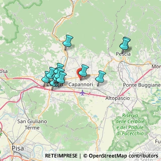Mappa Piazza Aldo Moro, 55012 Capannori LU, Italia (6.255)