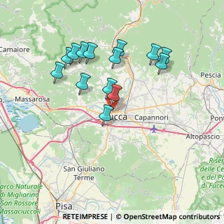 Mappa Via Tagliate di S. Marco, 55100 Lucca LU, Italia (7.30071)