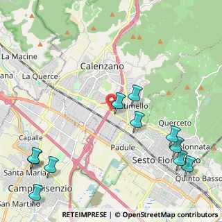 Mappa Via V. Emanuele, 50041 Calenzano FI, Italia (2.92182)