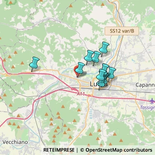 Mappa Via della Scogliera, 55100 Lucca LU, Italia (2.73364)