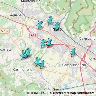Mappa Via Franco Sacchetti, 59100 Prato PO, Italia (3.60545)
