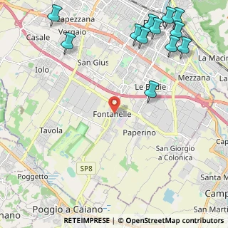 Mappa Via Franco Sacchetti, 59100 Prato PO, Italia (3.16583)