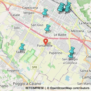 Mappa Via Franco Sacchetti, 59100 Prato PO, Italia (3.07333)