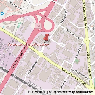 Mappa Via Baldanzese, 130, 50041 Calenzano, Firenze (Toscana)