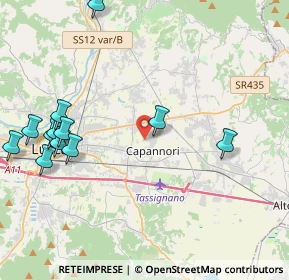 Mappa Via dei Marchi, 55012 Capannori LU, Italia (5.17583)