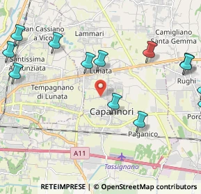 Mappa Via dei Marchi, 55012 Capannori LU, Italia (2.77231)