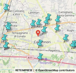 Mappa Via dei Marchi, 55012 Capannori LU, Italia (2.7595)