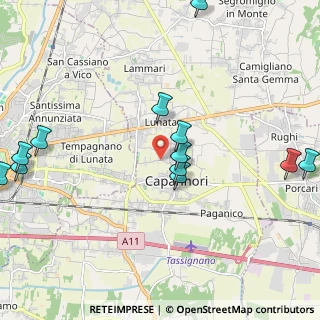 Mappa Via dei Marchi, 55012 Capannori LU, Italia (2.6075)