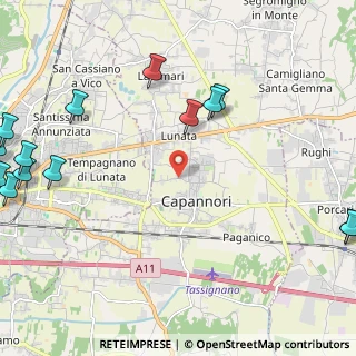 Mappa Via dei Marchi, 55012 Capannori LU, Italia (3.844)