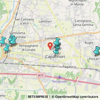 Mappa Via dei Marchi, 55012 Capannori LU, Italia (2.62909)