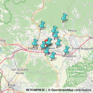 Mappa Via dei Marchi, 55012 Capannori LU, Italia (4.62083)