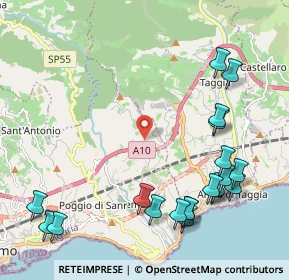 Mappa Localita, 18038 Sanremo IM, Italia (2.7035)