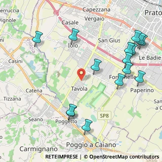 Mappa Via Pompeo Ciotti, 59100 Prato PO, Italia (2.63867)