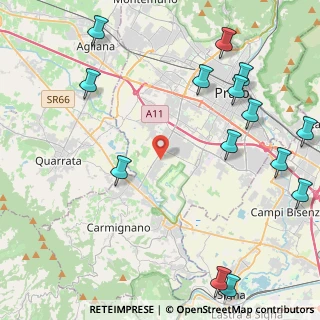 Mappa Via Pompeo Ciotti, 59100 Prato PO, Italia (6.02929)